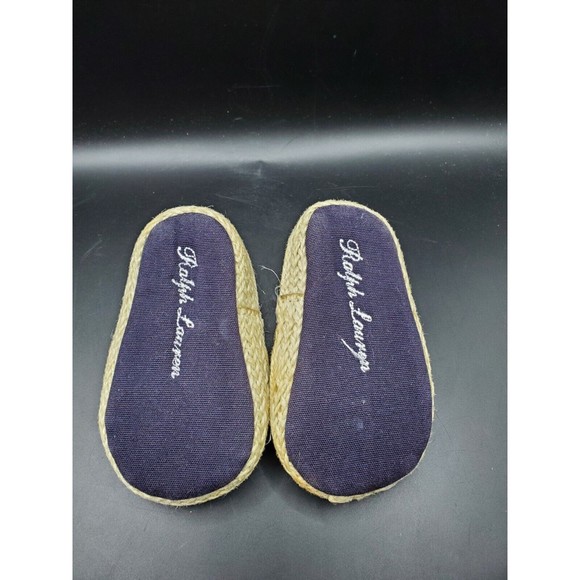 Polo Ralph Lauren Size 1 Loafers Slip On Baby Shoes Boy Blue Pre-owned Adorable - Picture 6 of 8